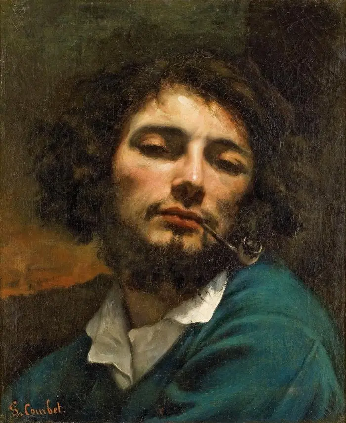 Der Mann mit der Pfeife (um 1849) von Gustave Courbet